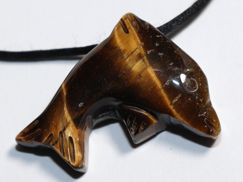 Tigerauge mit Band oder Silber 925