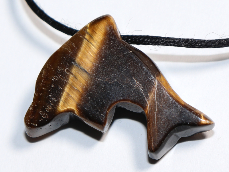 Tigerauge mit Band oder Silber 925