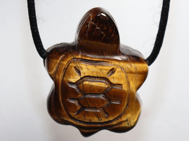 Tigerauge mit Band oder Silber 925