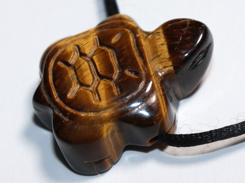 Tigerauge mit Band oder Silber 925