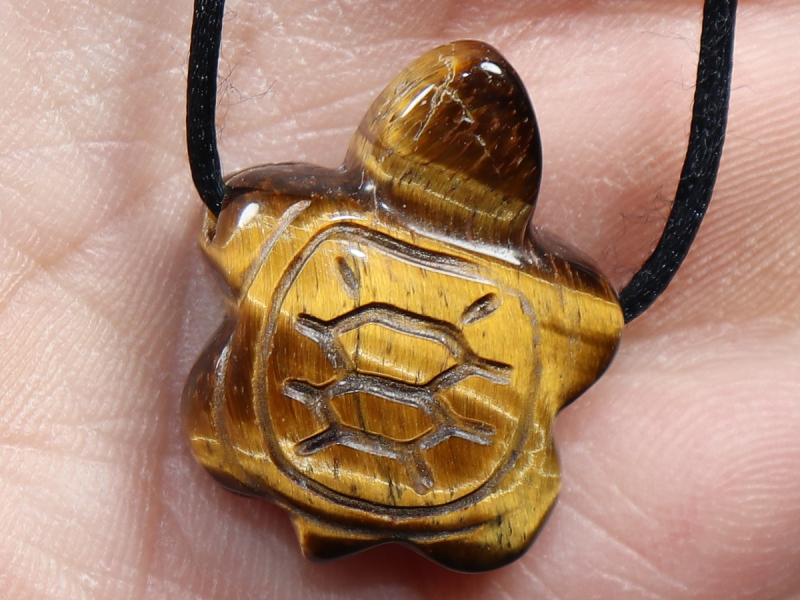 Tigerauge mit Band oder Silber 925