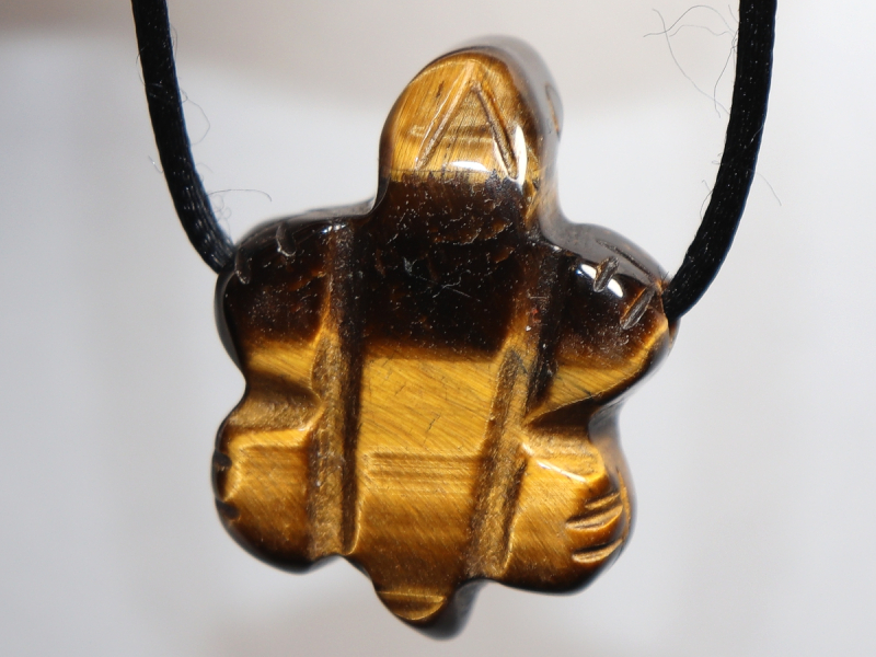 Tigerauge mit Band oder Silber 925