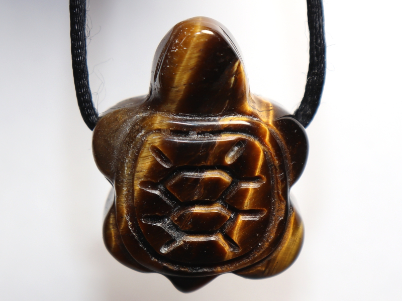 Tigerauge mit Band oder Silber 925