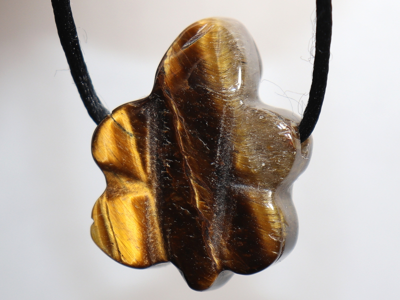 Tigerauge mit Band oder Silber 925