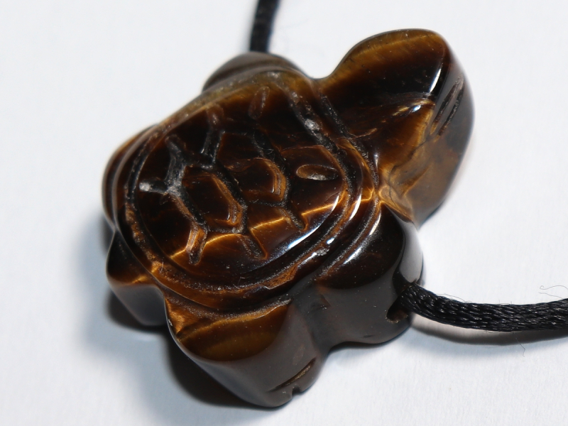 Tigerauge mit Band oder Silber 925