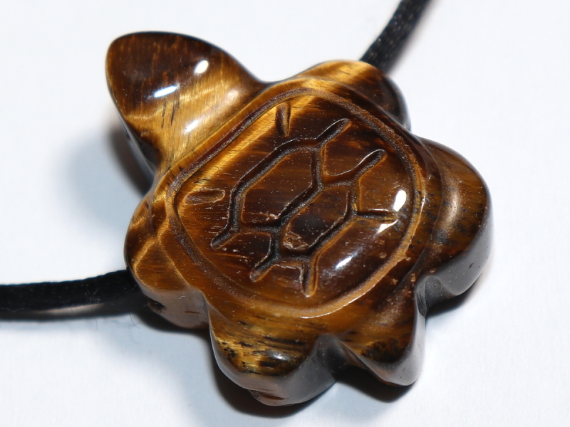 Tigerauge mit Band oder Silber 925