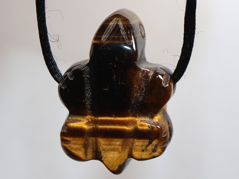 Tigerauge mit Band oder Silber 925