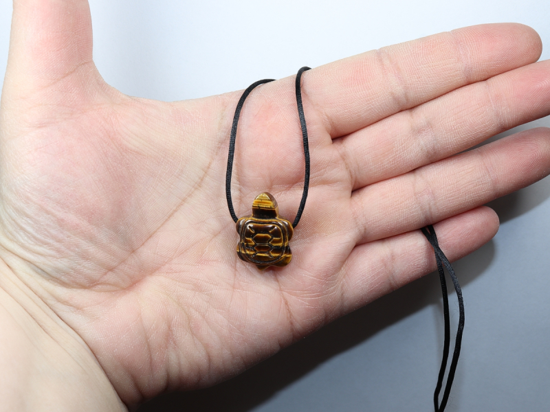 Tigerauge mit Band oder Silber 925