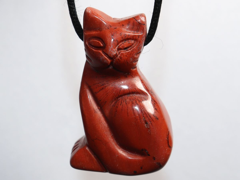 roter Jaspis mit Band oder Silber 925