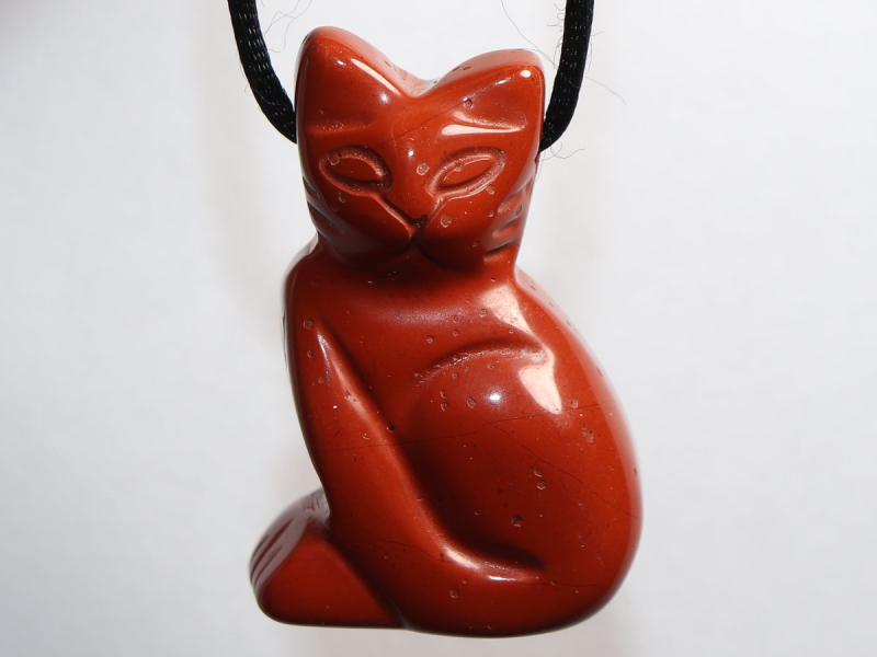 roter Jaspis mit Band oder Silber 925