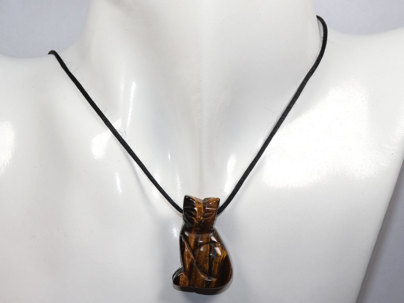 Tigerauge mit Band oder Silber 925