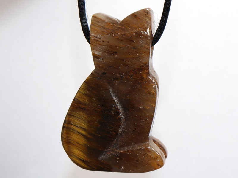 Tigerauge mit Band oder Silber 925