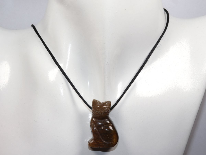 Tigerauge mit Band oder Silber 925