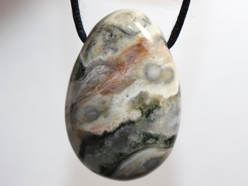 Ozeanjaspis mit Band oder Silber 925