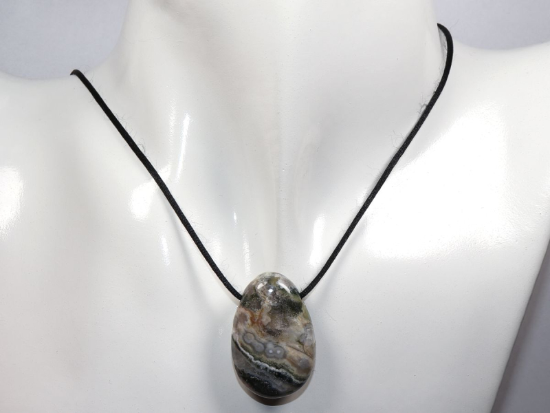 Ozeanjaspis mit Band oder Silber 925