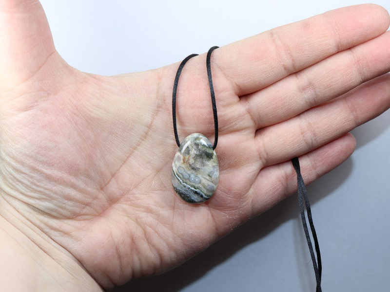 Ozeanjaspis mit Band oder Silber 925