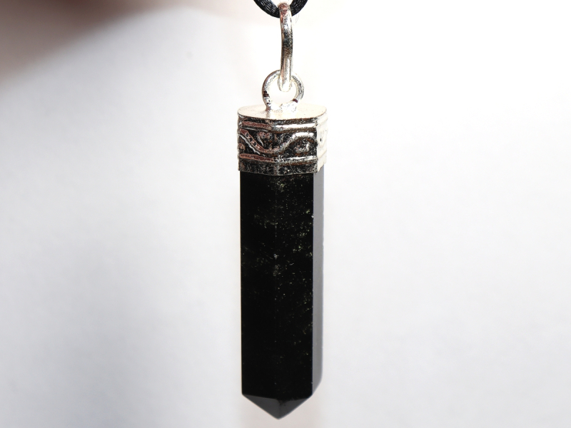 black tourmaline (Schorl) with cord or silver 925