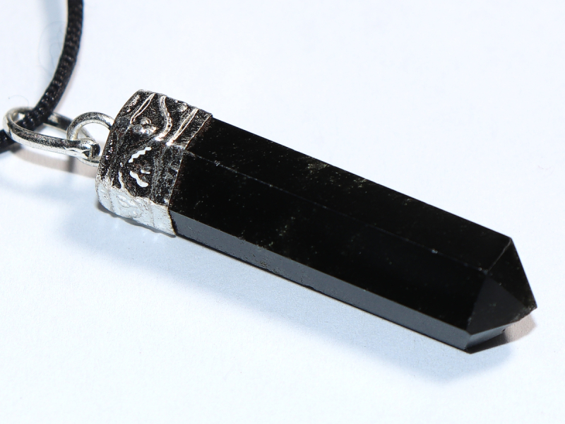 black tourmaline (Schorl) with cord or silver 925