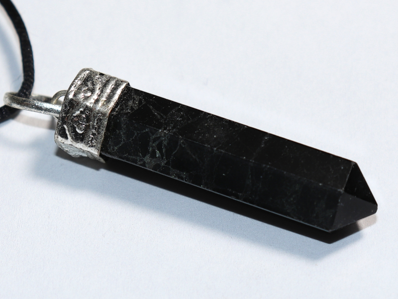 black tourmaline (Schorl) with cord or silver 925
