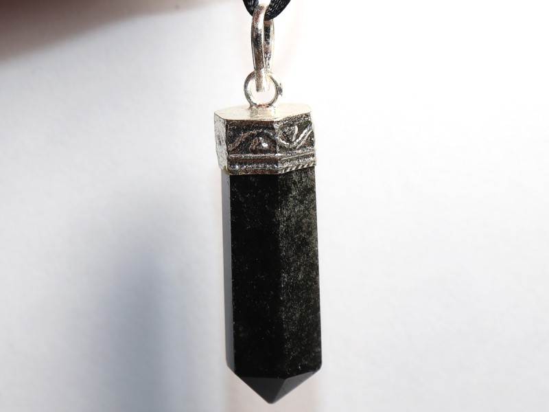black tourmaline (Schorl) with cord or silver 925