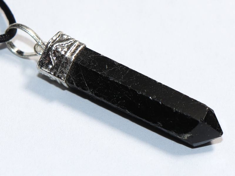 black tourmaline (Schorl) with cord or silver 925