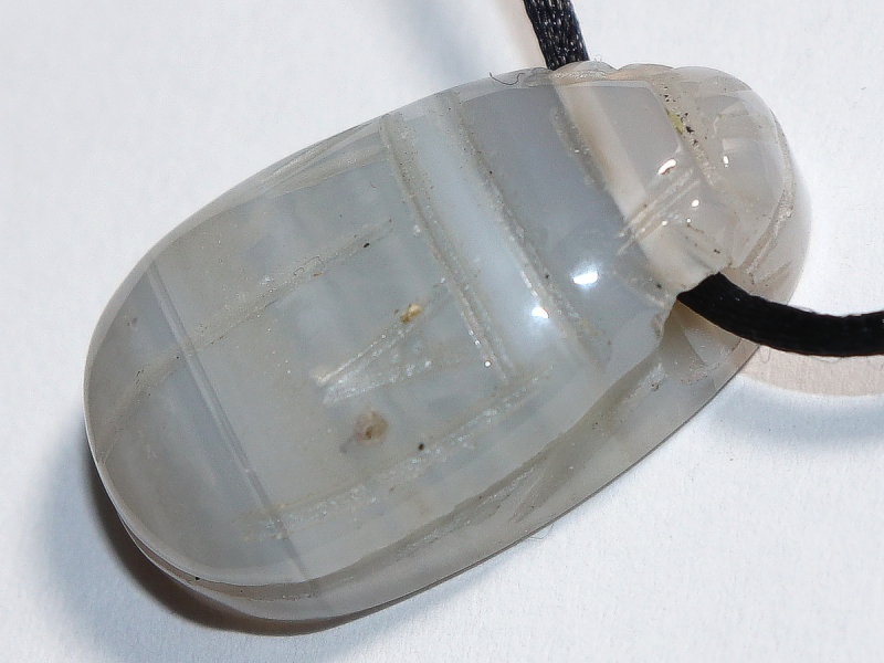 agate with cord or silver 925