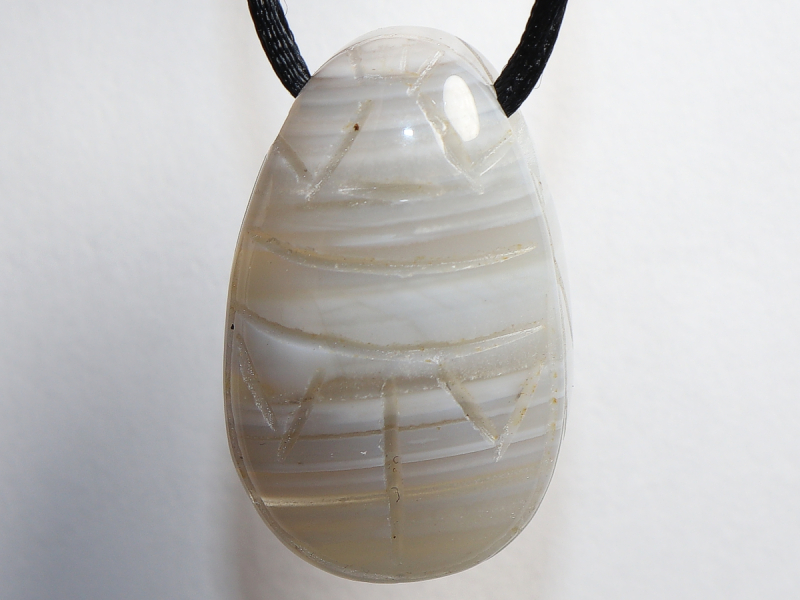 agate with cord or silver 925