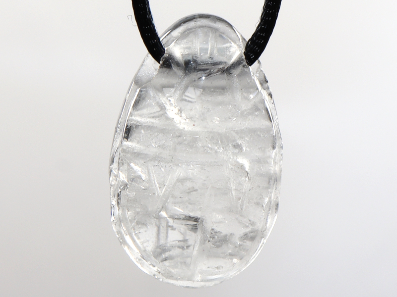 rock crystal with cord or silver 925