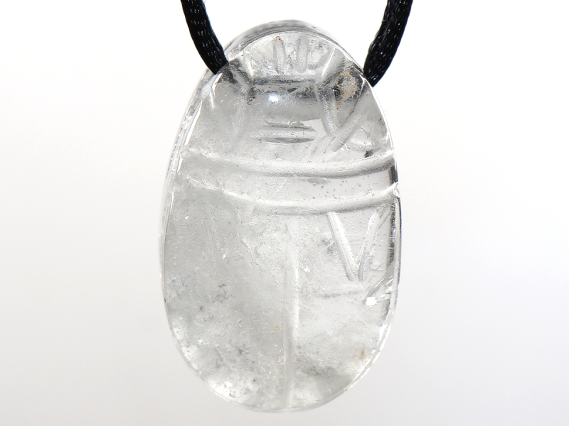 rock crystal with cord or silver 925