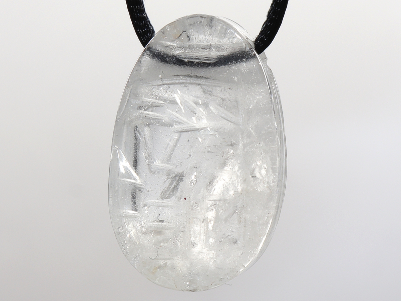 rock crystal with cord or silver 925