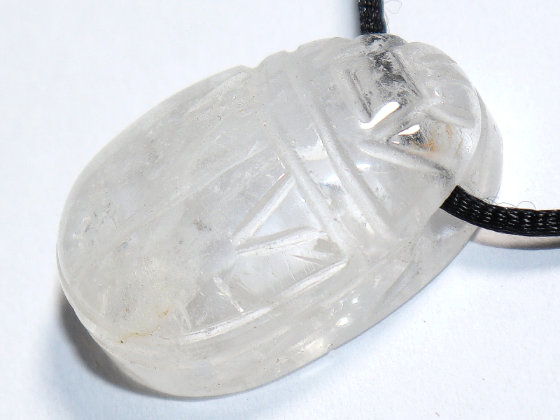 rock crystal with cord or silver 925