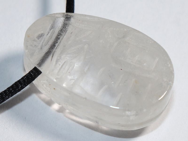 rock crystal with cord or silver 925