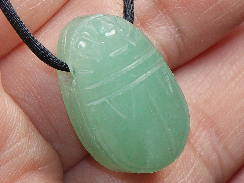 aventurine with cord or silver 925