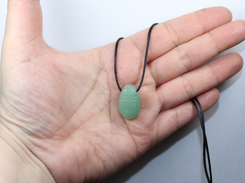 aventurine with cord or silver 925
