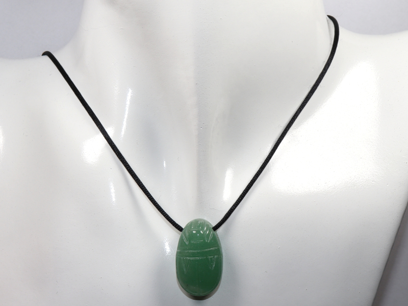 aventurine with cord or silver 925