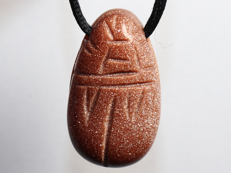 gold sandstone with cord or silver 925