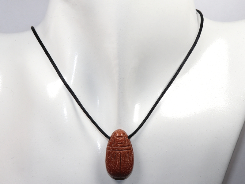 gold sandstone with cord or silver 925
