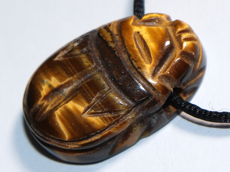 Tigerauge mit Band oder Silber 925