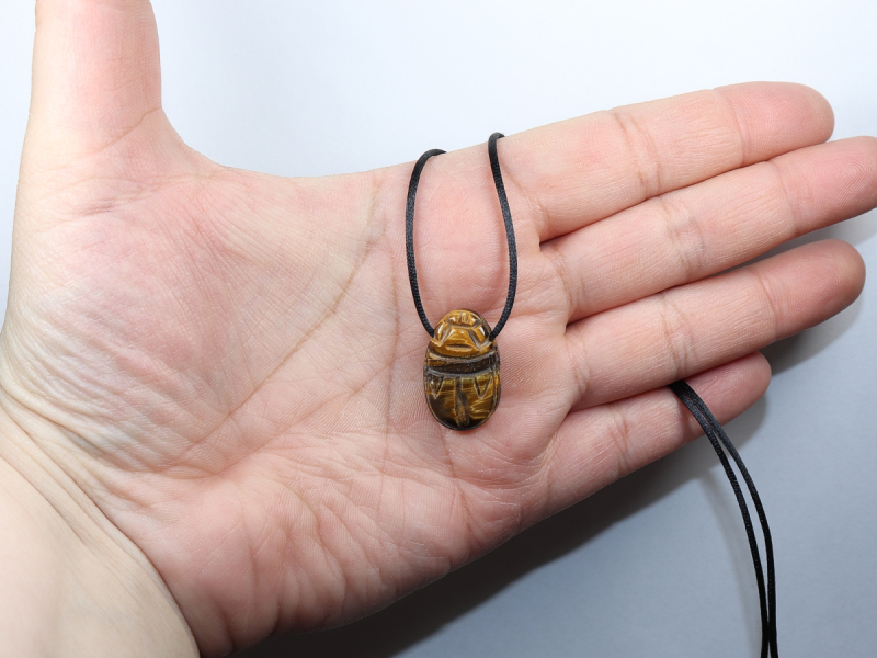 Tigerauge mit Band oder Silber 925