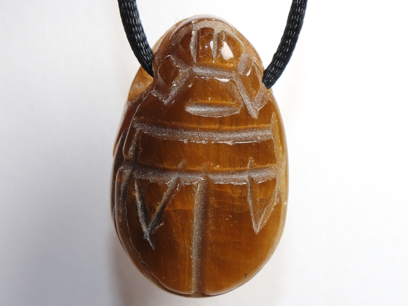 tiger's eye with cord or silver 925
