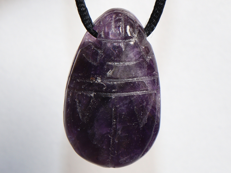 amethyst with cord or silver 925