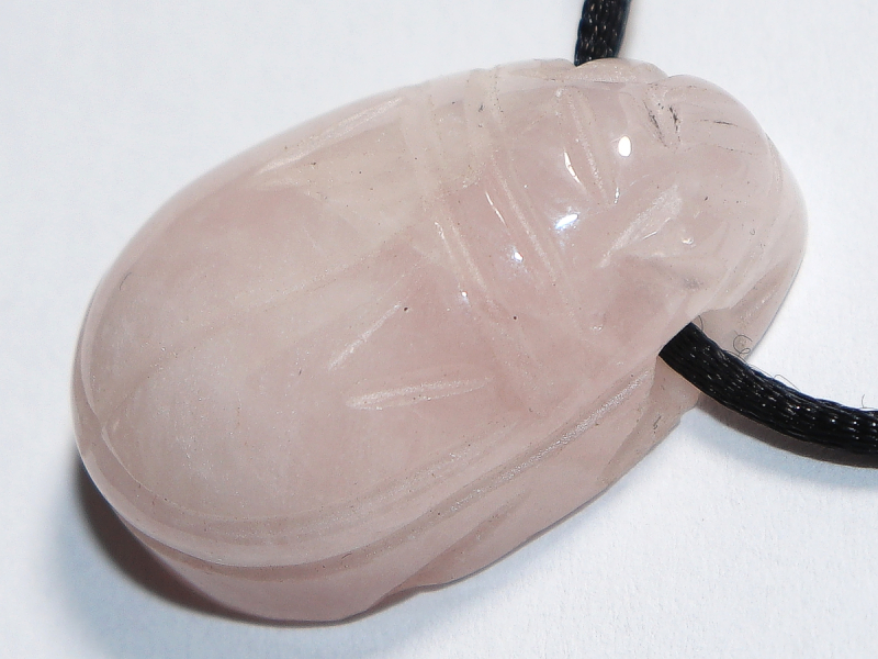 rose quartz with cord or silver 925