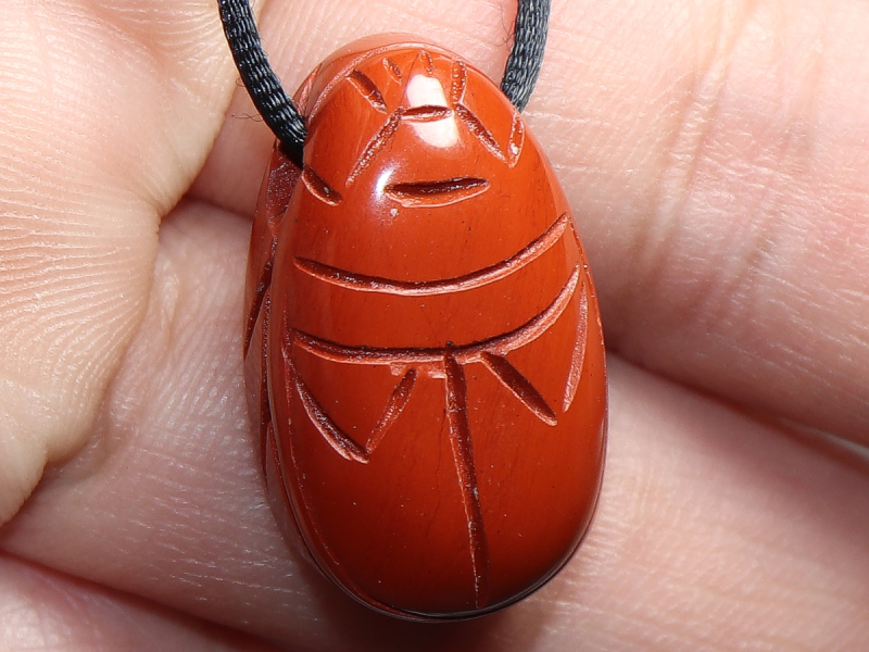 red jasper with cord or silver 925