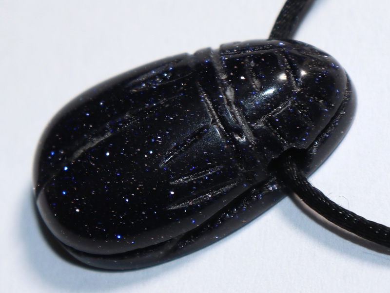 blue sandstone with cord or silver 925