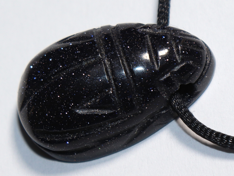 blue sandstone with cord or silver 925