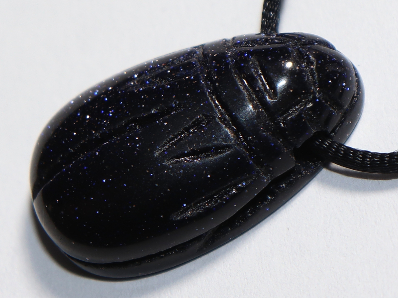 blue sandstone with cord or silver 925