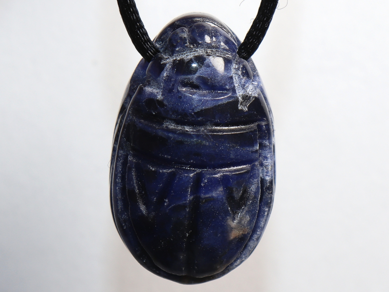 sodalite with cord or silver 925