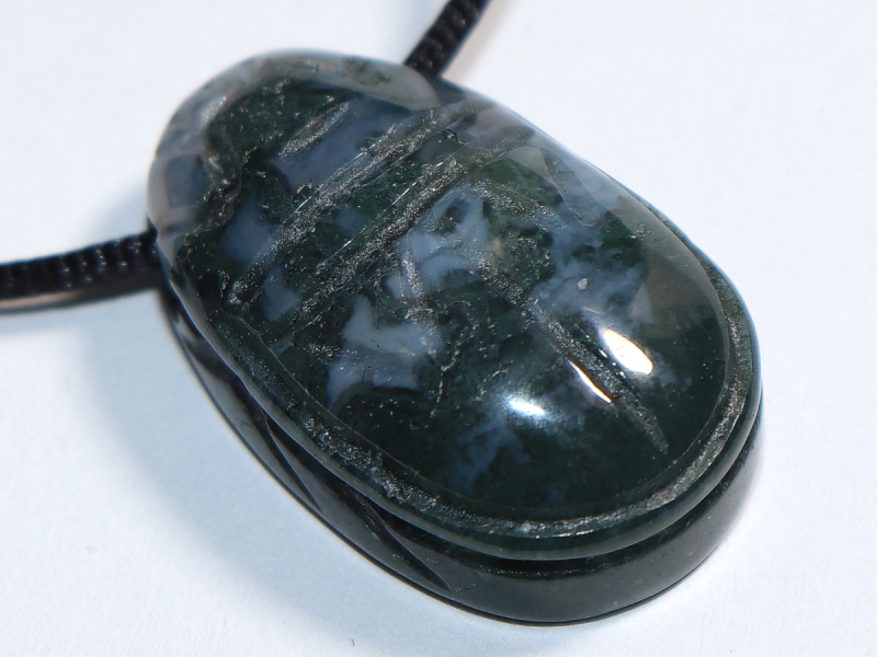 Moosachat mit Band oder Silber 925