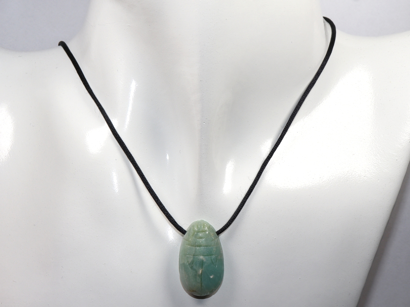 amazonite with cord or silver 925