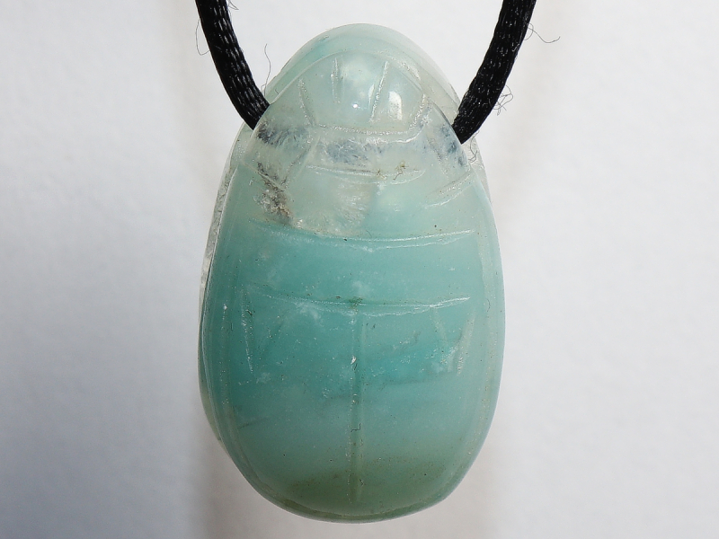 amazonite with cord or silver 925